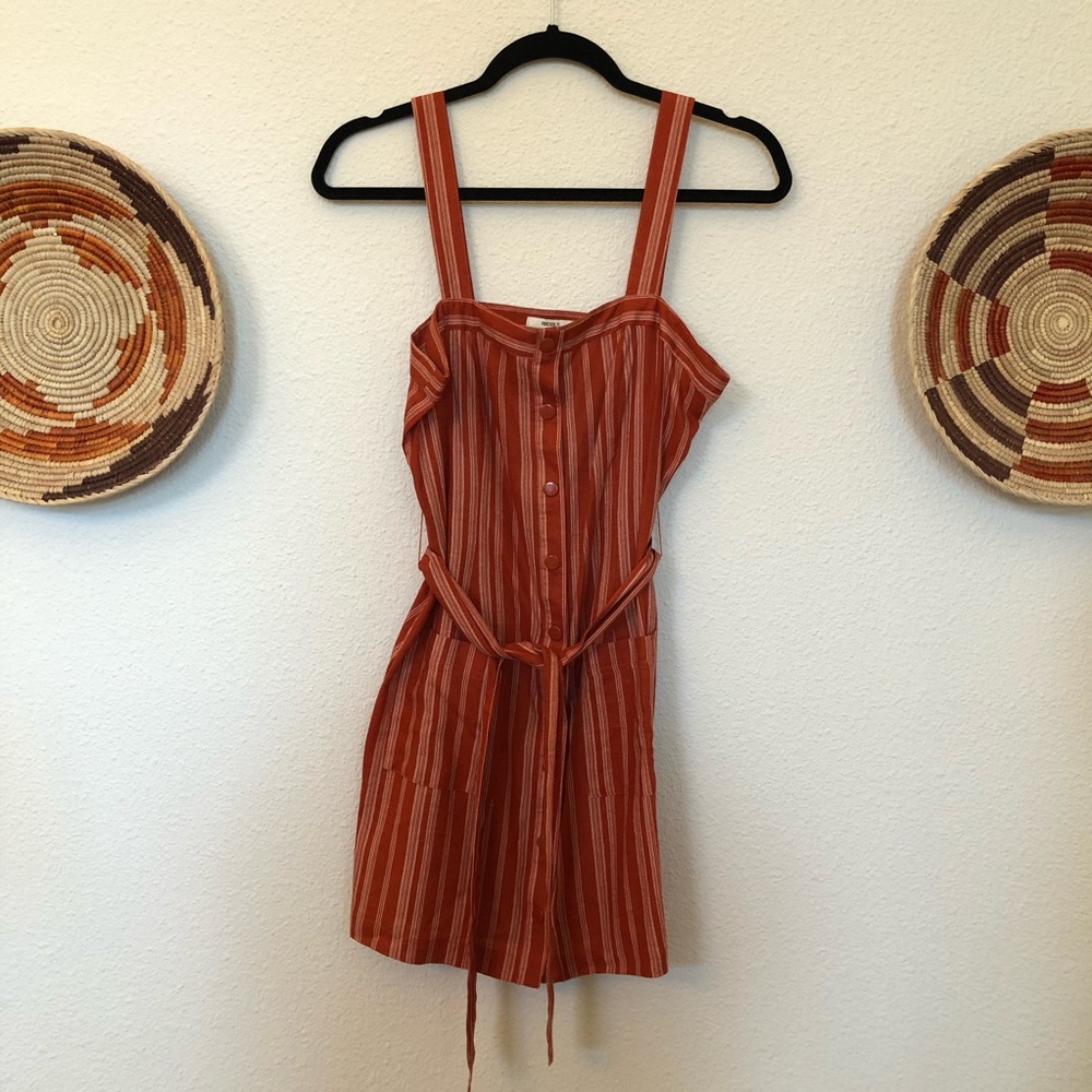 *NWT* Burnt Orange Striped Sundress